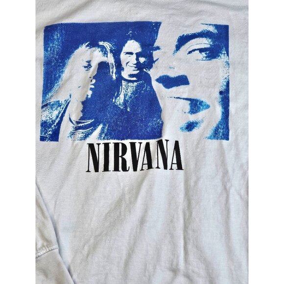 Nirvana Graphic Long Sleeve Tee Relaxed Fit By H&M- READ - Picture 2 of 12